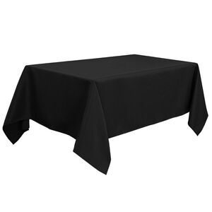 Polyester Tablecloth Wrinkle and Spillproof 60"x104" Black